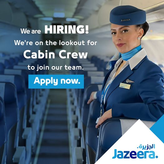 Jazeera Airways is Hiring Freshers Cabin Crew - Kuwait - Apply Now