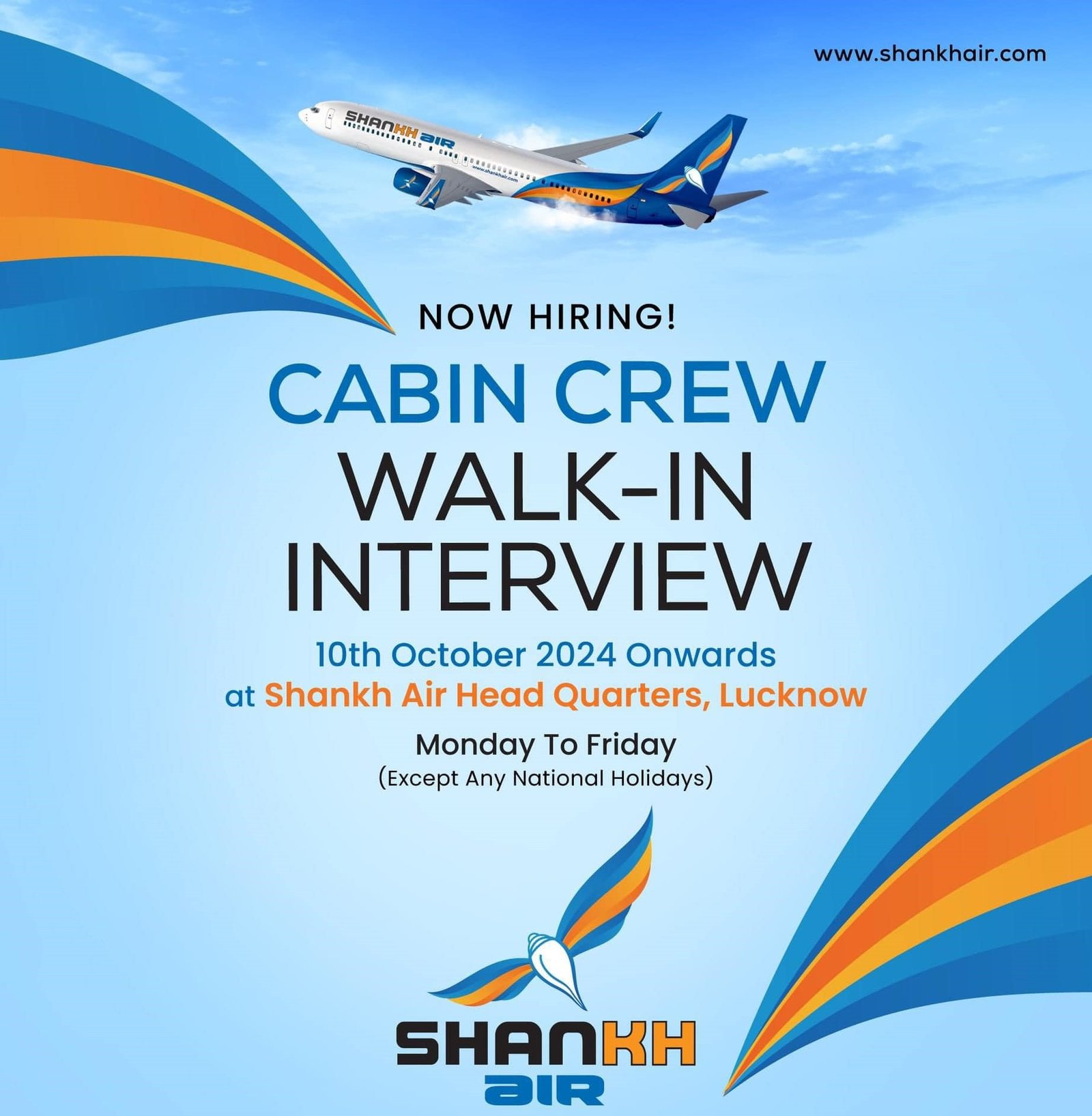 SHANKH AIR Cabin Crew Job